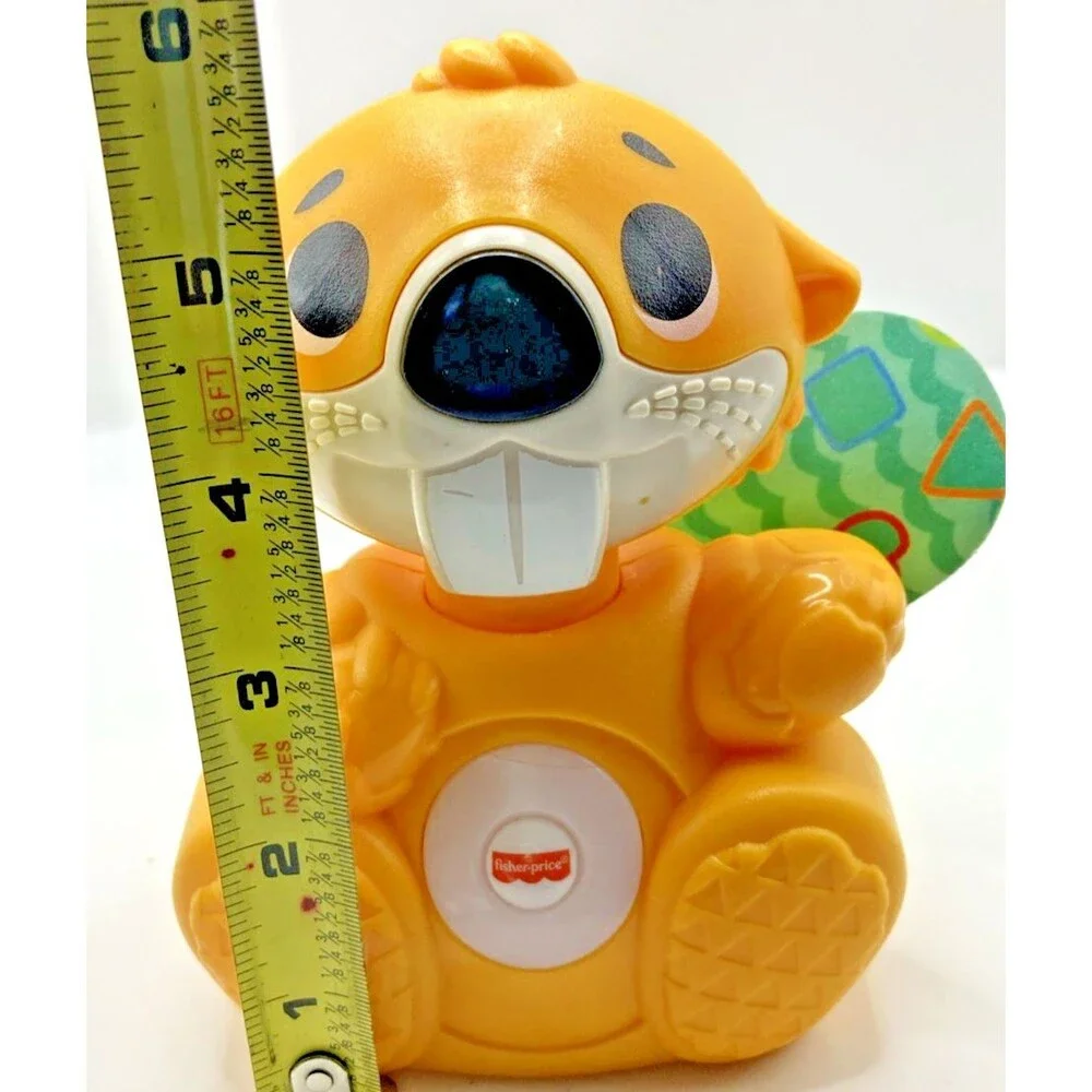 Fisher Price Linkimals Boppin Beaver Musical Light Up Learning Toy Tested Works